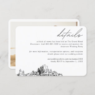 Phoenix Wedding Hotel Room Block Details Enclosure Card