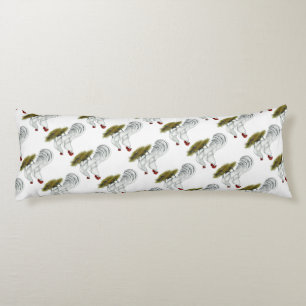 Phoenix: White Pair Body Cushion