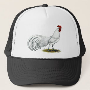 Phoenix:  White Rooster Trucker Hat