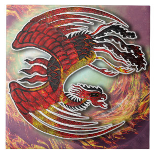 Phoenix's Resurgence: Rising from Life's Flame Tile