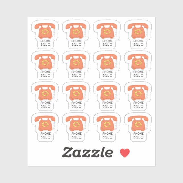 Phone Bill Planner Utility Bill Tracker Planner (Sheet)