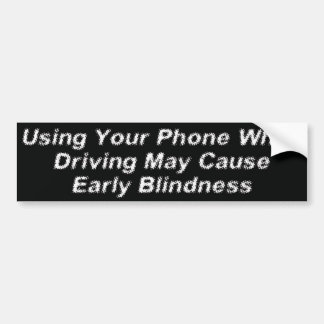 Phone Blindness Bumper Sticker