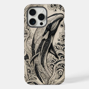 Phone Bone Scrimshaw Whale iPhone Case
