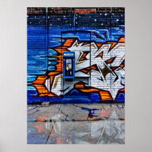 Phone Booth No 12 Colour Version Reflection Poster