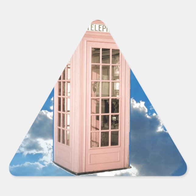 phone booth triangle sticker (Front)