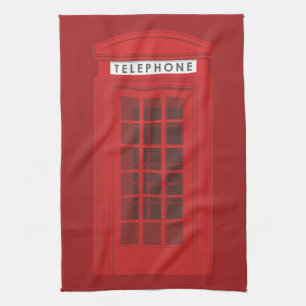 Phone Box Tea Towel
