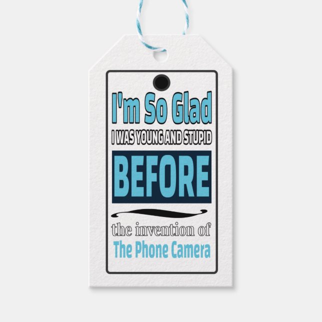 Phone Camera   Gift Tags (Front)