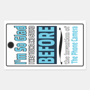 Phone Camera Rectangular Sticker