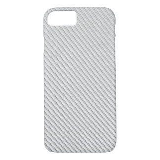 Phone Case - Carbon Fibre - Metallic White
