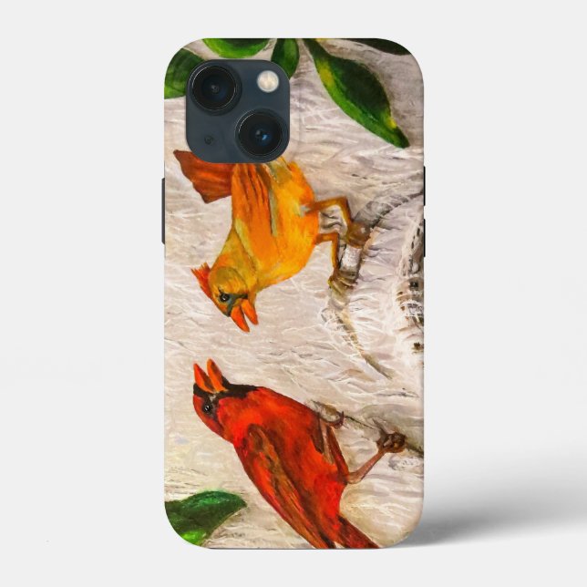 Phone case, Cardinals Singing of love Case-Mate iPhone Case (Back)