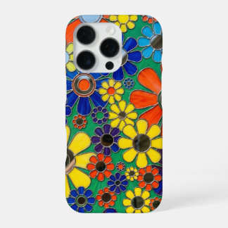 Phone Case Colourful Daisy Mosaic Art