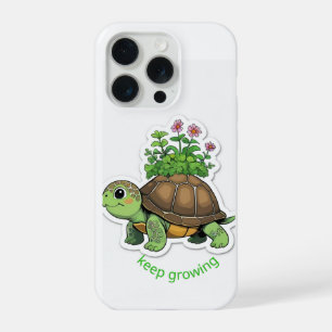 Phone Case Cute baby turtle carrying a tiny garden