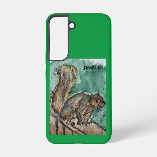 Phone case featuring an image of a squirrel (Back)