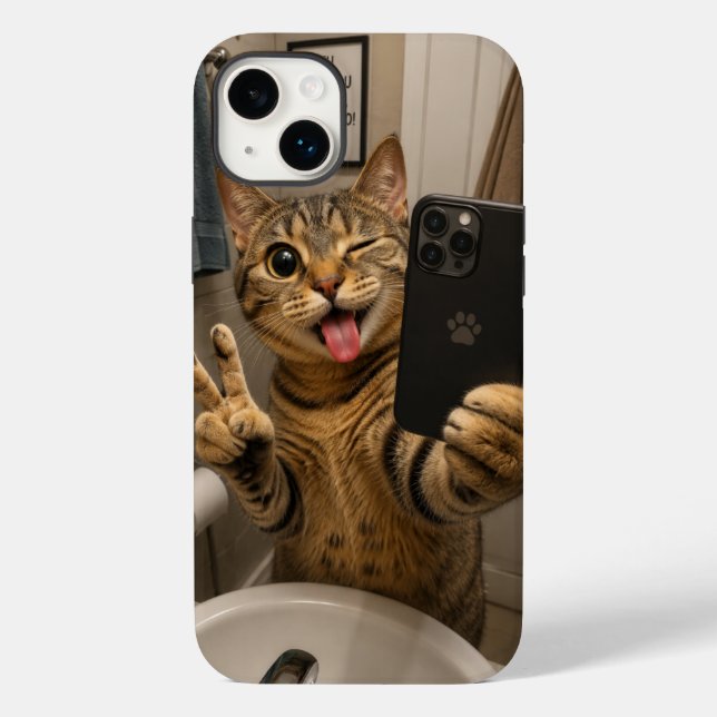 Phone Case - Funny Cat v3.45 (Back)