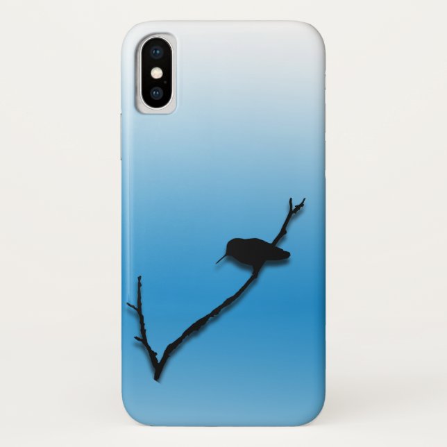 Phone Case - Hummingbird against Blue Sky (Back)