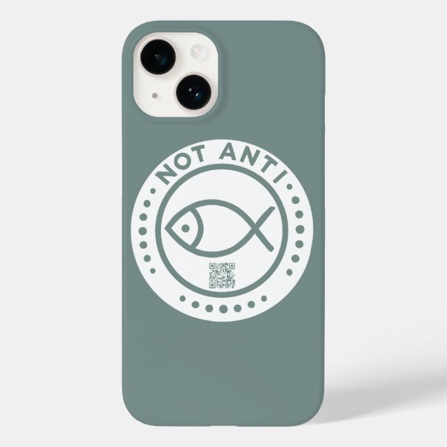 Phone case NotAntiFish battleship grey (Back)