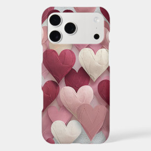 Phone Case Pink & Red Love Design Protective Cover