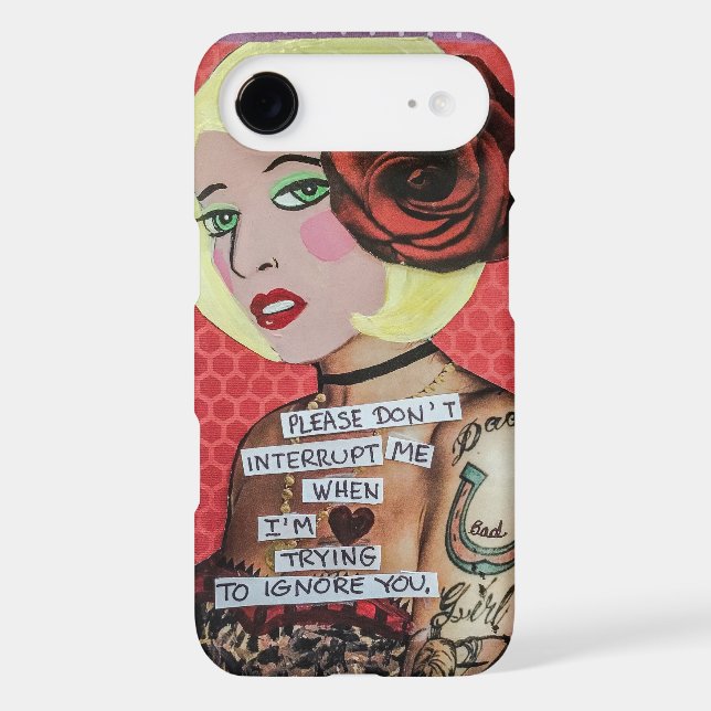 Phone case-please don't interrupt me Case-Mate iPhone case (Back)