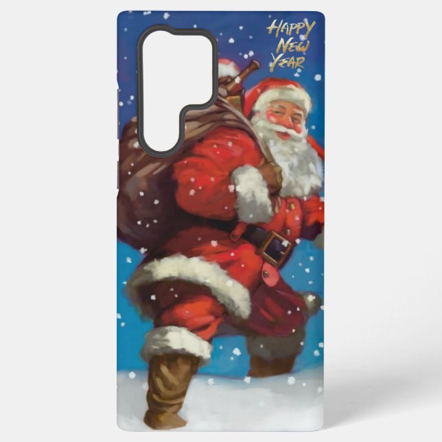 Phone Case Santa Clause happy new year  (Back)