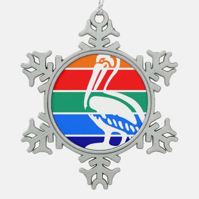 Phone Case Snowflake Pewter Christmas Ornament (Front)