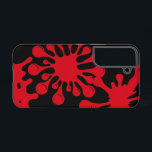 Phone Case With A Splatter Design<br><div class="desc">This is a phone case with a red splatter design on a black background.</div>