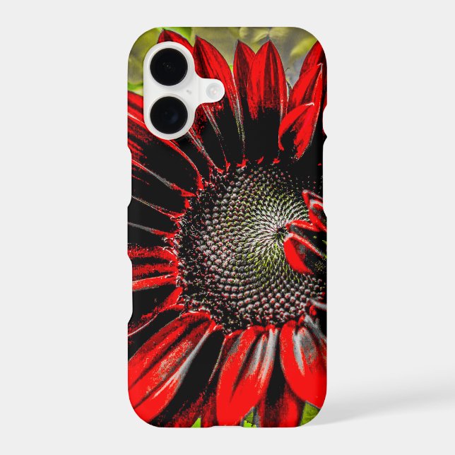 Phone case with a sunflower design (Back)
