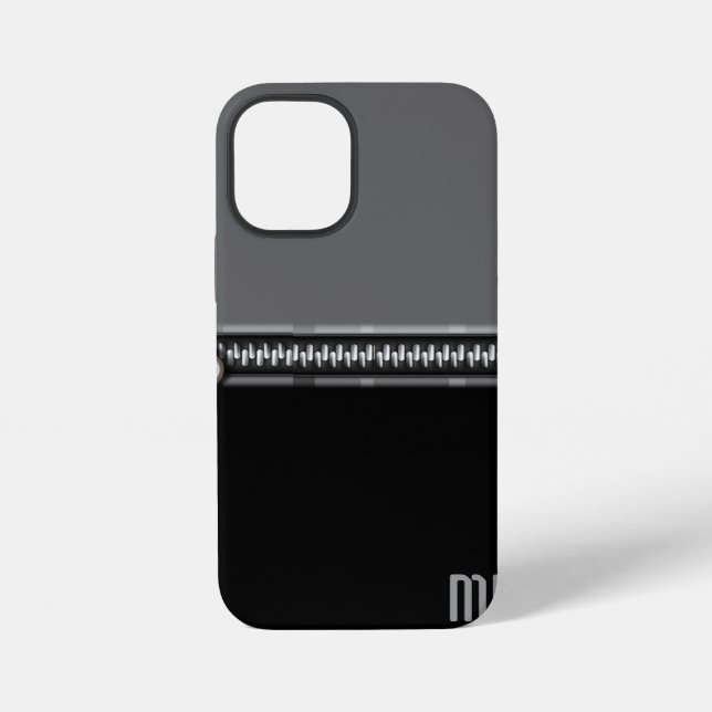 Phone Case with "Zipper" and your initials (Back)