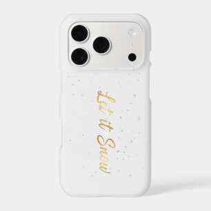 Phone CaseElegant Gold "Let it Snow" Phone Case -