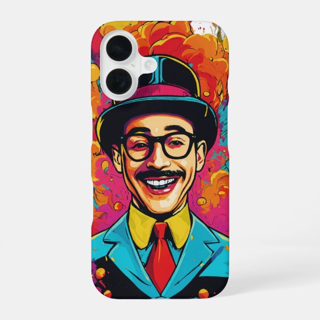 Phone CaseiPhone 16 Slim Fit Design with Pee Wee H iPhone 16 Case (Back)