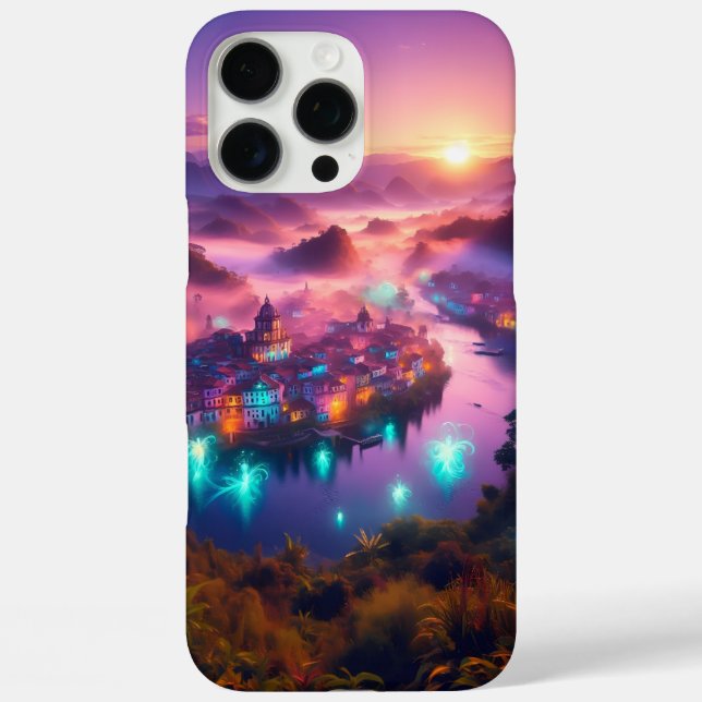 Phone Cases - Glowing Spirits Over an Ancient Braz (Back)