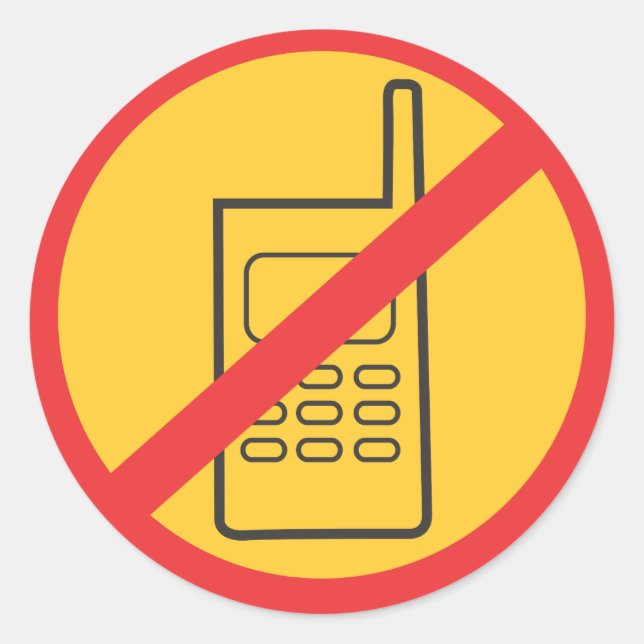 Phone Classic Round Sticker (Front)