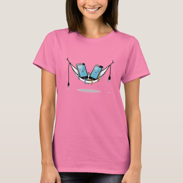 Phone Hammock T-Shirt | Funny Tech Lover Tee (Front)