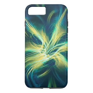 Phone / iPad case Fractal Flower Blue Palette