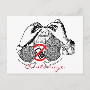 Phone is on Knit Thunder_Cove Postcard