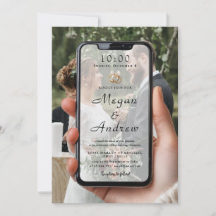 Phone Lock Screen Wedding Invitation