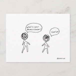 phone number postcard