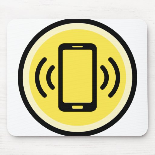 Image of Phone on Vibrate Mouse Mat
