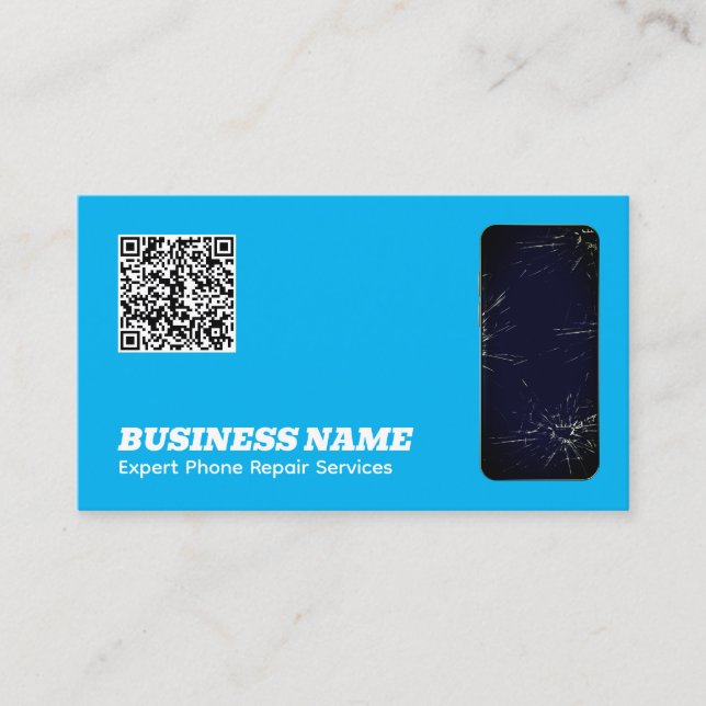 Phone Repair QR Business Card (Front)