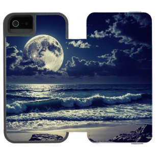 Phone sase with a moon design incipio watson™ iPhone 5 wallet case