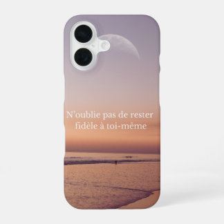 Phone shell with beach design iPhone 16 case