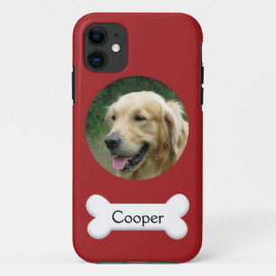 PhoneCase - Custom pet (dog) photo and name iPhone 11 Case