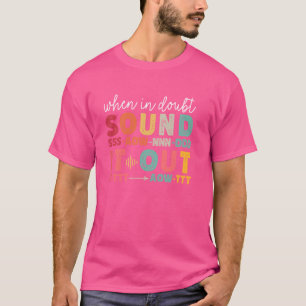 Phonemic Awareness Phonics Teacher Retro Science o T-Shirt