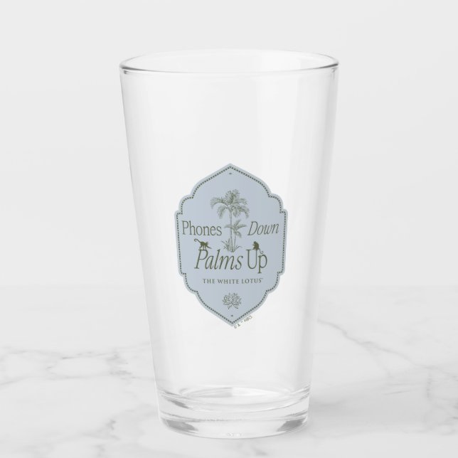 Phones Down, Palms Up - The White Lotus Glass (Front)