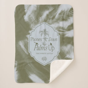Phones Down, Palms Up - The White Lotus Sherpa Blanket