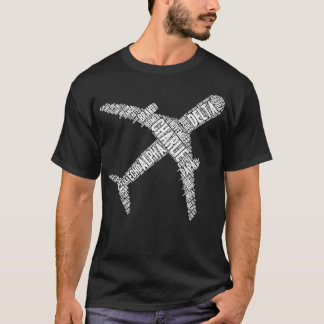 Phonetic Alphabet Aeroplane  Aviation Pilot  T-Shirt