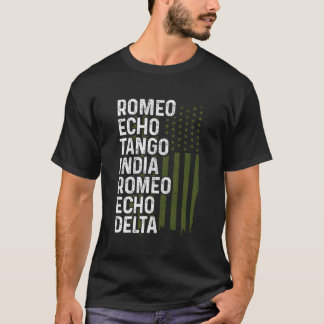 Phonetic Alphabet Aeroplane Pilot Aviation Patriot T-Shirt
