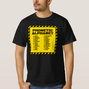 Phonetic Alphabet – Alfa to Zulu T-Shirt