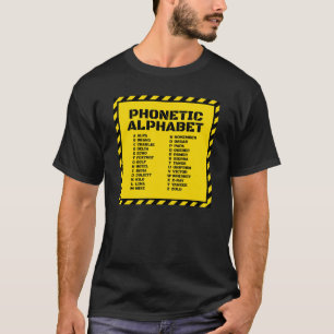 Phonetic Alphabet – Industrial Safety Edition T-Shirt