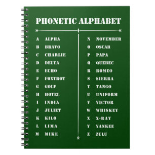 Phonetic Alphabet Notebook