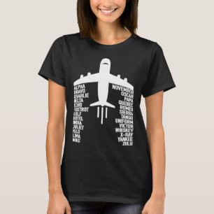 Phonetic Alphabet Pilot Airplane 1 T-Shirt